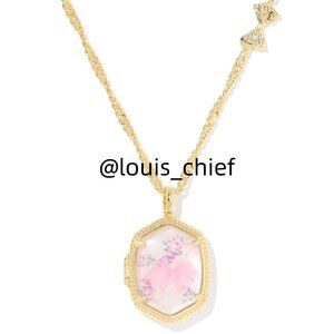 Kendra Scott x LoveShackFancy Daphne Gold Locket Necklace